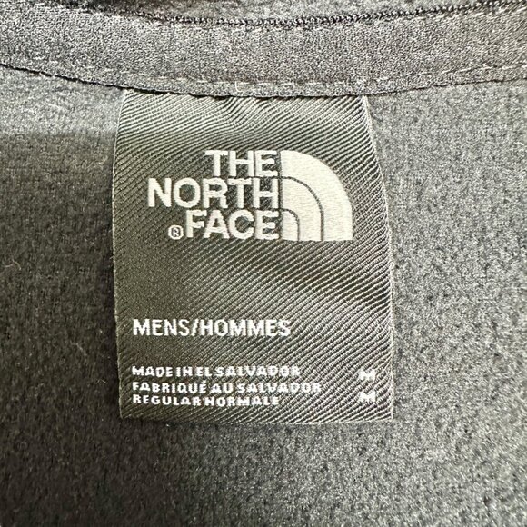 The North Face Fleece Pullover Mens M Blue Black Quarter-Zip Lightweight Soft LS - Picture 4 of 8